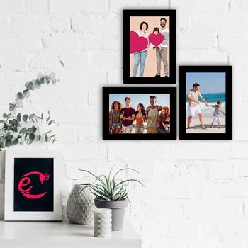 eCraftIndia Memory Wall Collage Photo Frame - Set of 3 Photo Frames for 3 Photos of 5"x7" 2