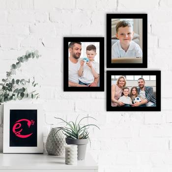 eCraftIndia Memory Wall Collage Photo Frame - Set of 3 Photo Frames for 3 Photos of 6"x8" 2