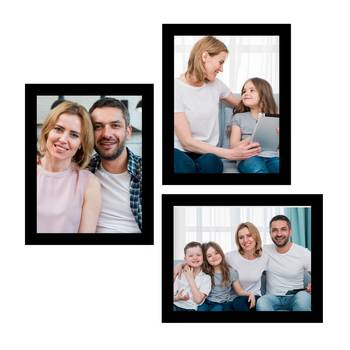 eCraftIndia Memory Wall Collage Photo Frame - Set of 3 Photo Frames for 3 Photos of 8"x10" 1