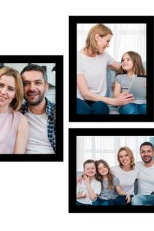 eCraftIndia Memory Wall Collage Photo Frame - Set of 3 Photo Frames for 3 Photos of 8"x10"