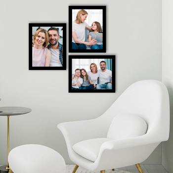 eCraftIndia Memory Wall Collage Photo Frame - Set of 3 Photo Frames for 3 Photos of 8"x10" 3