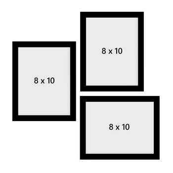 eCraftIndia Memory Wall Collage Photo Frame - Set of 3 Photo Frames for 3 Photos of 8"x10" 4