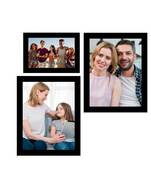 eCraftIndia Memory Wall Collage Photo Frame - Set of 3 Photo Frames for 1 Photo of 5"x7" and 2 Photos of 8"x10"
