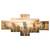 eCraftIndia Set of 5 Running Horses Premium Sunboard Panels Painting