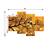 eCraftIndia Set of 4 Birds Couple Sitting on Tree Branch Premium Sunboard Panels Painting