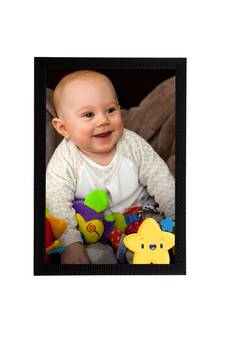 eCraftIndia Cute Baby Satin Matt Texture UV Art Painting
