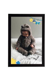eCraftIndia Cute Baby Satin Matt Texture UV Art Painting