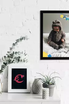 eCraftIndia Cute Baby Satin Matt Texture UV Art Painting