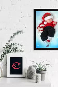eCraftIndia Cute Baby Satin Matt Texture UV Art Painting