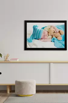 eCraftIndia Cute Baby Satin Matt Texture UV Art Painting