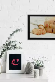 eCraftIndia Cute Baby Satin Matt Texture UV Art Painting