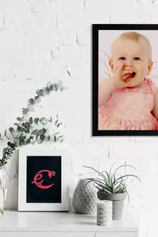 eCraftIndia Cute Baby Satin Matt Texture UV Art Painting