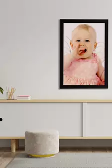 eCraftIndia Cute Baby Satin Matt Texture UV Art Painting