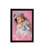 eCraftIndia Cute Baby Satin Matt Texture UV Art Painting