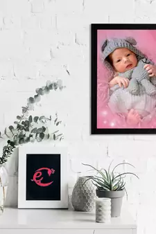 eCraftIndia Cute Baby Satin Matt Texture UV Art Painting