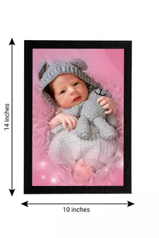 eCraftIndia Cute Baby Satin Matt Texture UV Art Painting