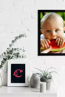 eCraftIndia Cute Baby Satin Matt Texture UV Art Painting