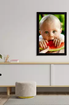 eCraftIndia Cute Baby Satin Matt Texture UV Art Painting