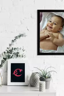 eCraftIndia Cute Baby Satin Matt Texture UV Art Painting
