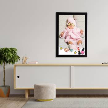 eCraftIndia Cute Baby Satin Matt Texture UV Art Painting 3