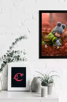 eCraftIndia Cute Baby Satin Matt Texture UV Art Painting