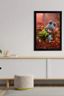 eCraftIndia Cute Baby Satin Matt Texture UV Art Painting