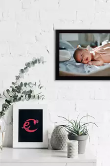 eCraftIndia Cute Baby Satin Matt Texture UV Art Painting