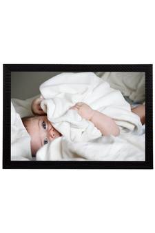 eCraftIndia Cute Baby Satin Matt Texture UV Art Painting