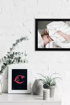eCraftIndia Cute Baby Satin Matt Texture UV Art Painting