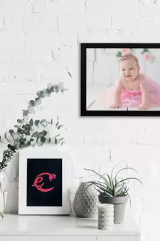 eCraftIndia Cute Baby Satin Matt Texture UV Art Painting