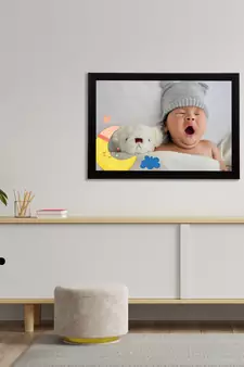 eCraftIndia Cute Baby Satin Matt Texture UV Art Painting
