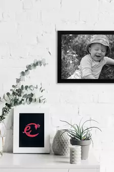 eCraftIndia Cute Baby Satin Matt Texture UV Art Painting