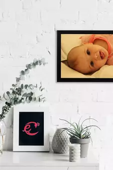 eCraftIndia Cute Baby Satin Matt Texture UV Art Painting