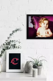 eCraftIndia Cute Baby Satin Matt Texture UV Art Painting