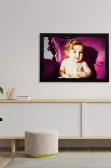 eCraftIndia Cute Baby Satin Matt Texture UV Art Painting