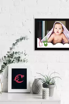eCraftIndia Cute Baby Satin Matt Texture UV Art Painting