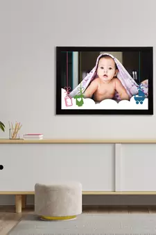 eCraftIndia Cute Baby Satin Matt Texture UV Art Painting