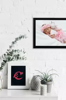 eCraftIndia Cute Baby Satin Matt Texture UV Art Painting