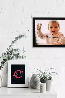 eCraftIndia Cute Baby Satin Matt Texture UV Art Painting