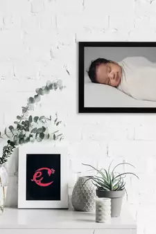 eCraftIndia Cute Baby Satin Matt Texture UV Art Painting