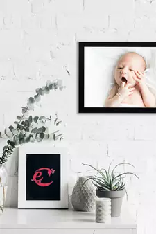eCraftIndia Cute Baby Satin Matt Texture UV Art Painting