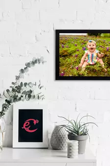 eCraftIndia Cute Baby Satin Matt Texture UV Art Painting