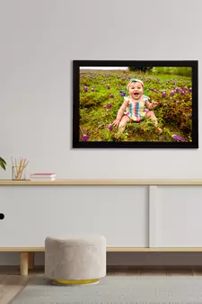eCraftIndia Cute Baby Satin Matt Texture UV Art Painting