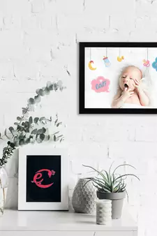 eCraftIndia Cute Baby Satin Matt Texture UV Art Painting