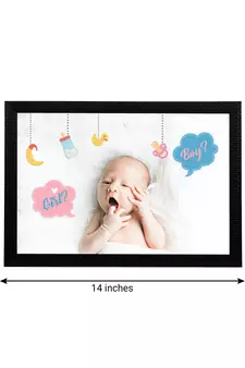 eCraftIndia Cute Baby Satin Matt Texture UV Art Painting