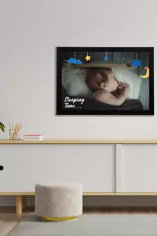 eCraftIndia Cute Baby Satin Matt Texture UV Art Painting