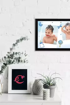 eCraftIndia Cute Baby Satin Matt Texture UV Art Painting