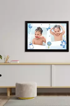 eCraftIndia Cute Baby Satin Matt Texture UV Art Painting