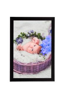 eCraftIndia Cute Baby Satin Matt Texture UV Art Painting