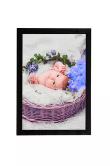 eCraftIndia Cute Baby Satin Matt Texture UV Art Painting